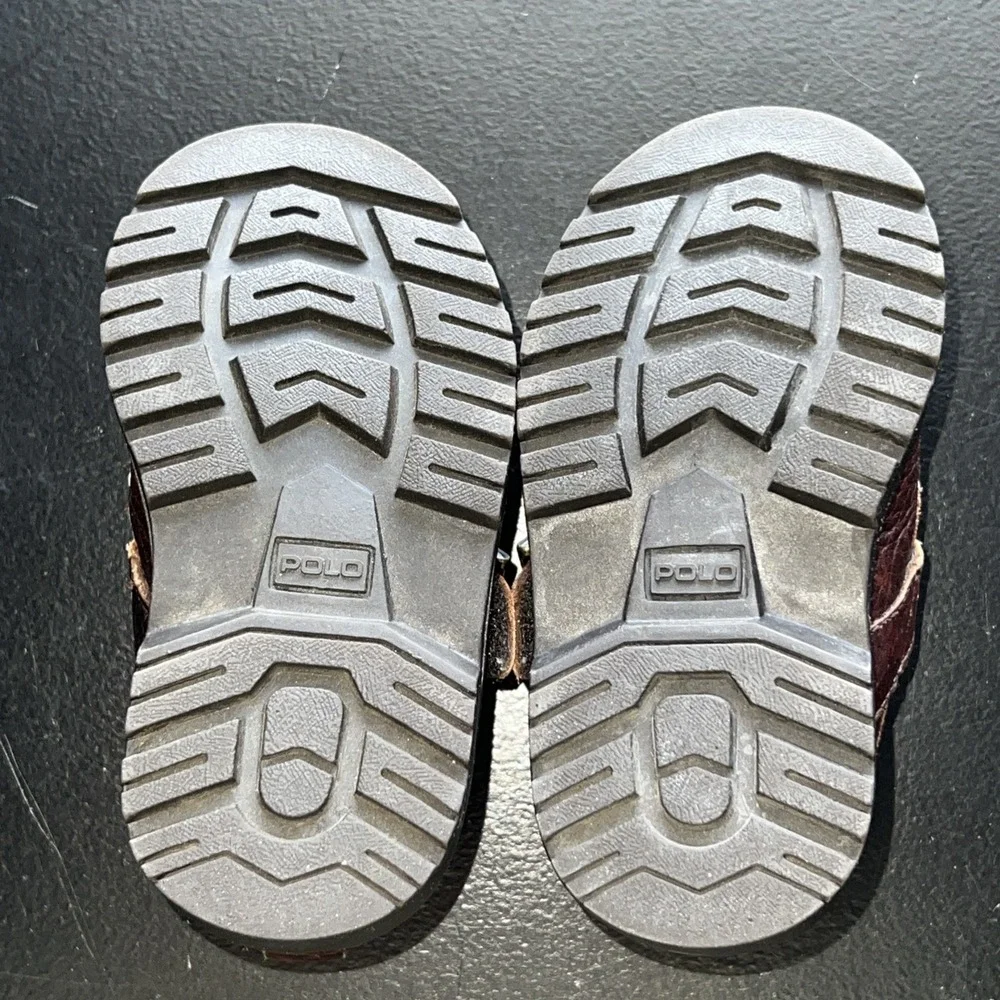Polo by Ralph Lauren Toddler Baby Boys Ranger Low Oxford Brown Size 5‎ Leather